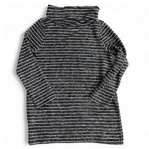 LOFT Black and White Knit Dress